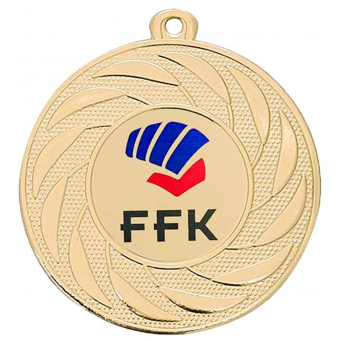 50MM IRON CUSTOM MEDAL - GOLD, SILVER OR BRONZE
